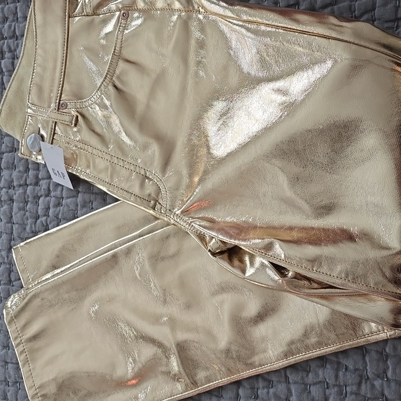 GAP Pants - Rose Gold Metallic Women's Pants - Picture 12 of 14